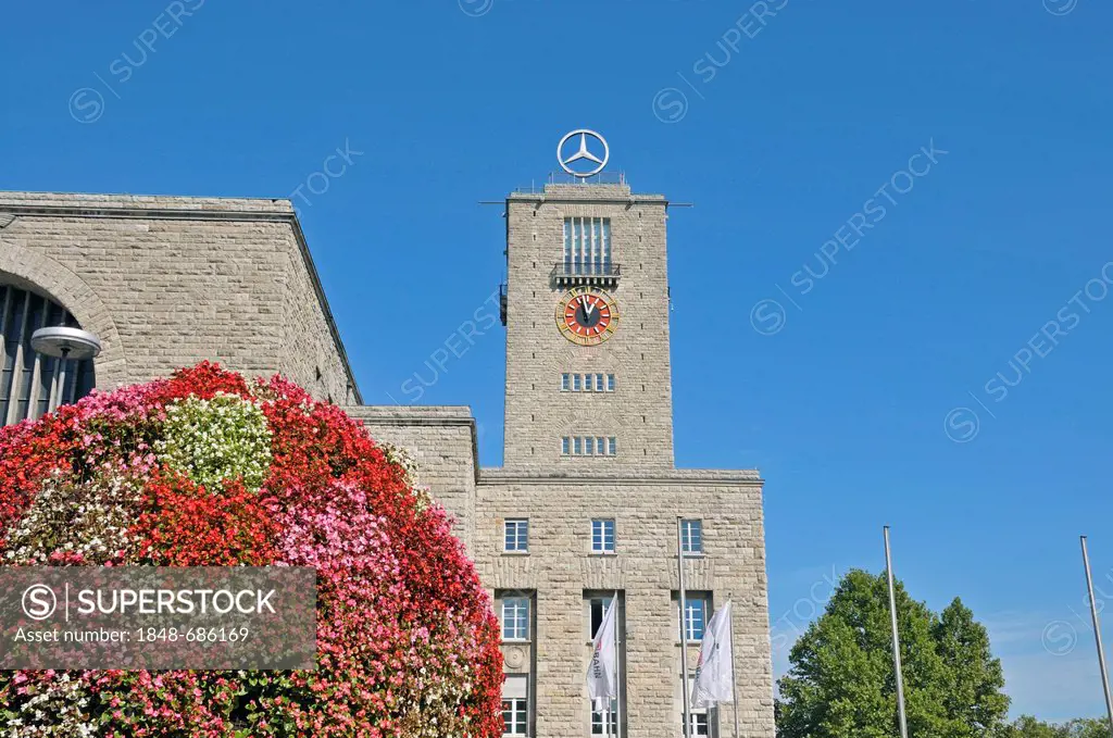 Station tower, main station, Stuttgart, Baden-Wuerttemberg, Germany, Europe