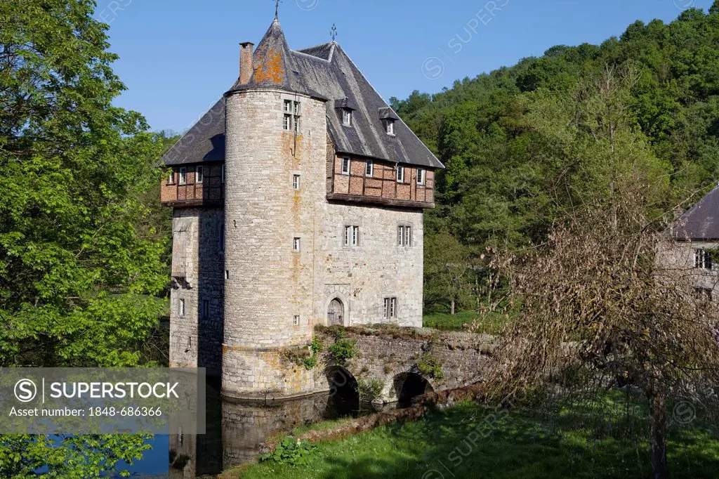 Chteau de Carondelet palace, 13th century, Crupet, Assesse, Namur province, d'Aubechies, Aubechies, Hainaut,