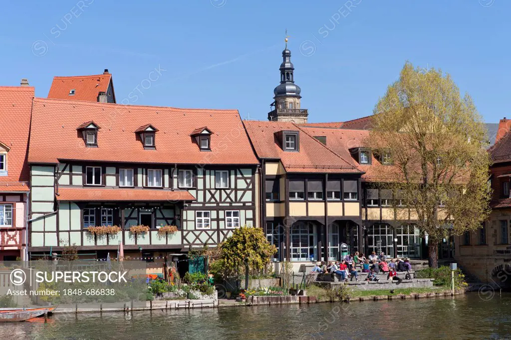 Little Venice, historic district of Bamberg, Bavaria, Germany, Europe