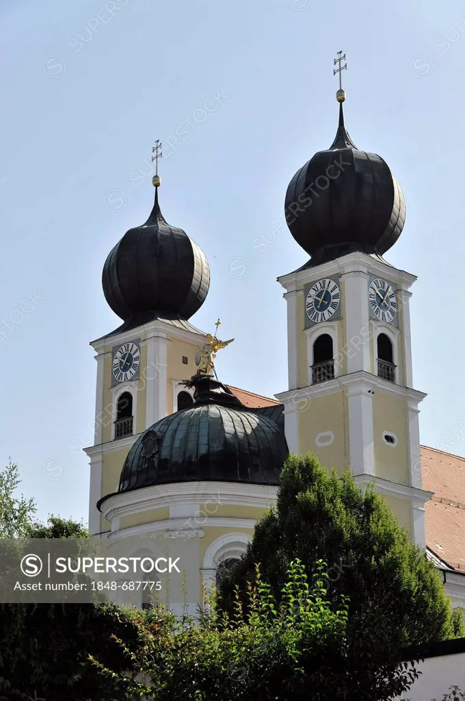 Monastery Church of St. Michael, Metten, Bavaria, Germany, Europe