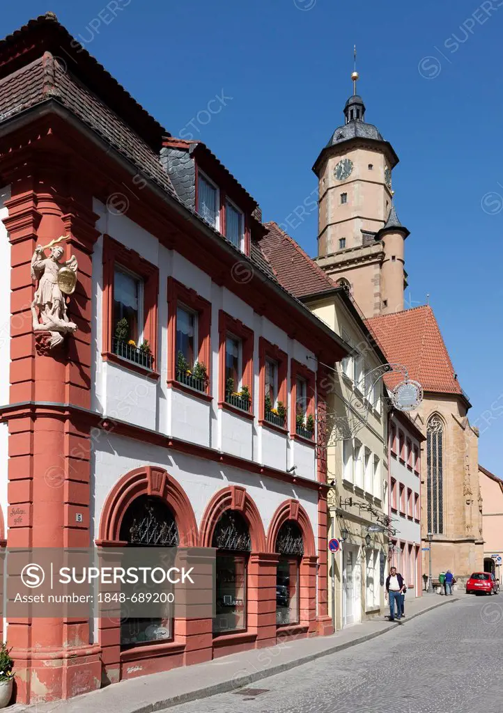 Amtskellerei building, Volkach, Landkreis Kitzingen county, Lower Franconia, Bavaria, southern Germany, Germany, Europ