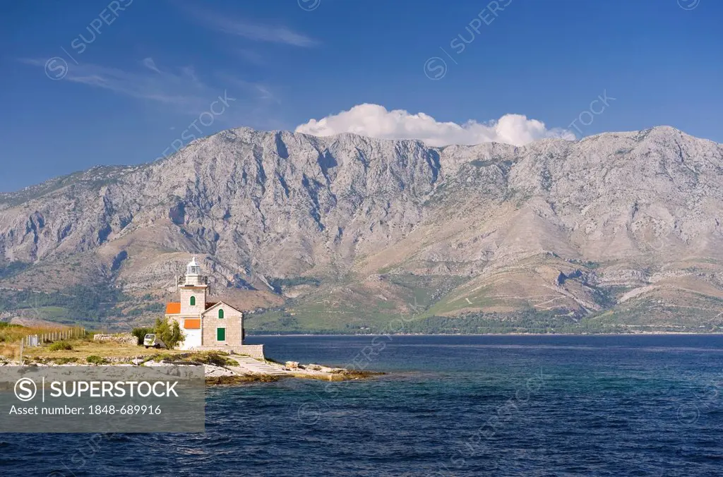 Lighthouse on the island of Hvar, Sucuraj, Dalmatia, Croatia, Europe