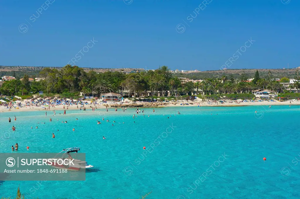 Beach, Nissi Beach, Ayia Napa, Southern Cyprus, Cyprus
