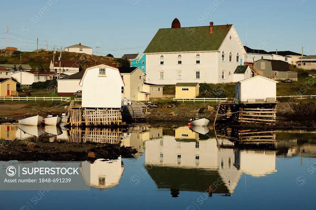 Houses and harbour of Twillingate, Newfoundland, Canada, North America