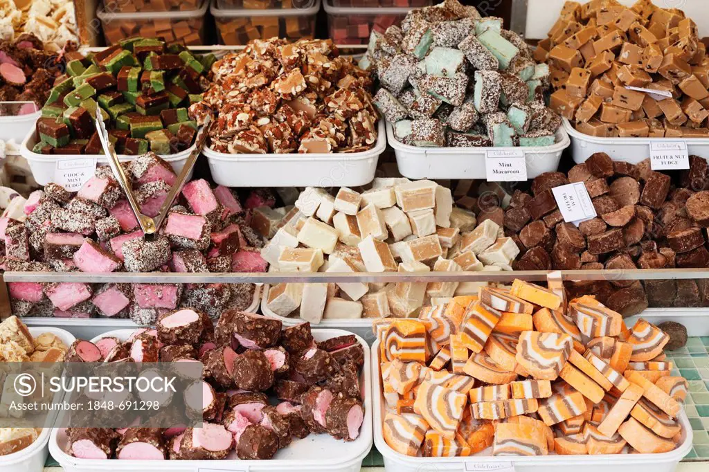 Sweets at a stall in Belfast, Northern Ireland, Ireland, Great Britain, Europe, PublicGround
