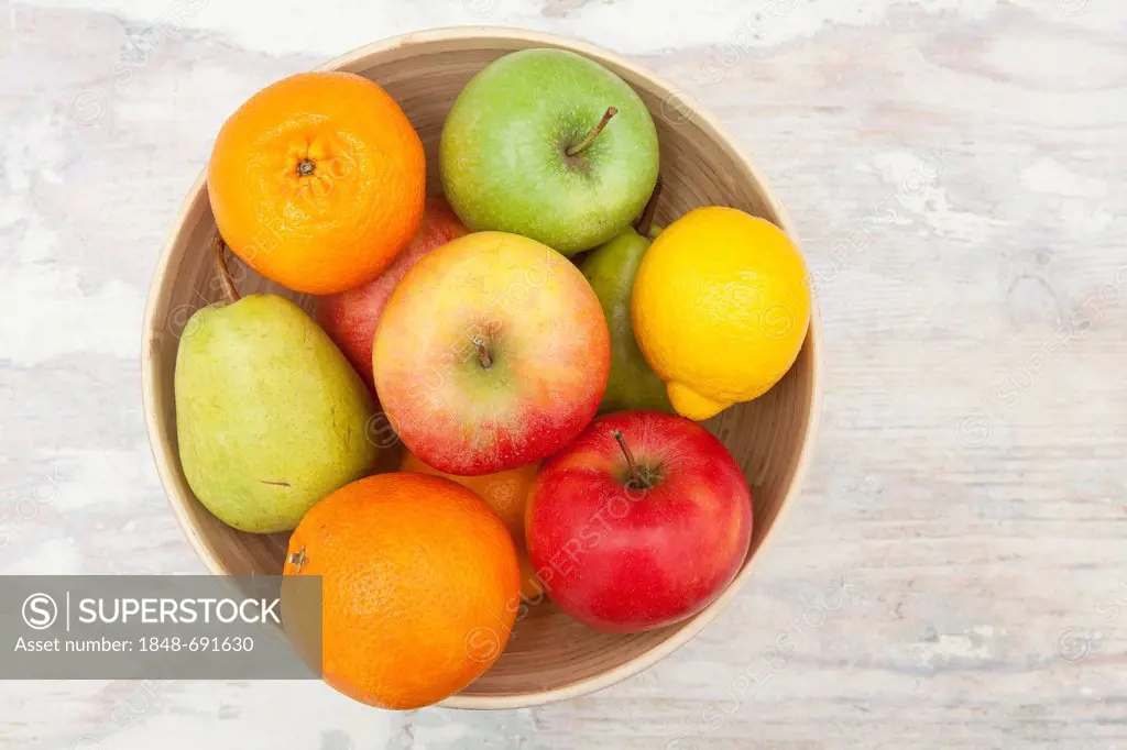 Colorful fruit bowl