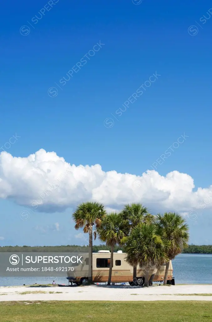 Campervan near Sanibel Island, Fort Myers, Florida, USA