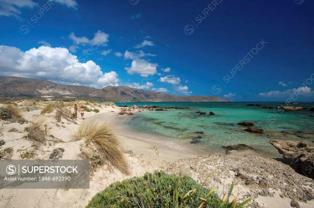 Elafonisi beach, south-west coast, Crete, Greece, Europe