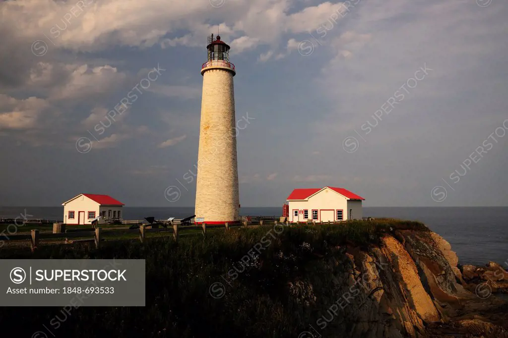 Cap des Rosiers, Canada's highest lighthouse, Gaspésie or Gaspé Peninsula, Quebec, Canada