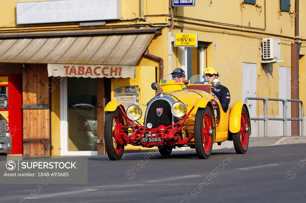 Vintage car, BNC 527 Monza, built in 1927, Mille Miglia 2011, Bologna, Emilia Romagna, Italy, Europe