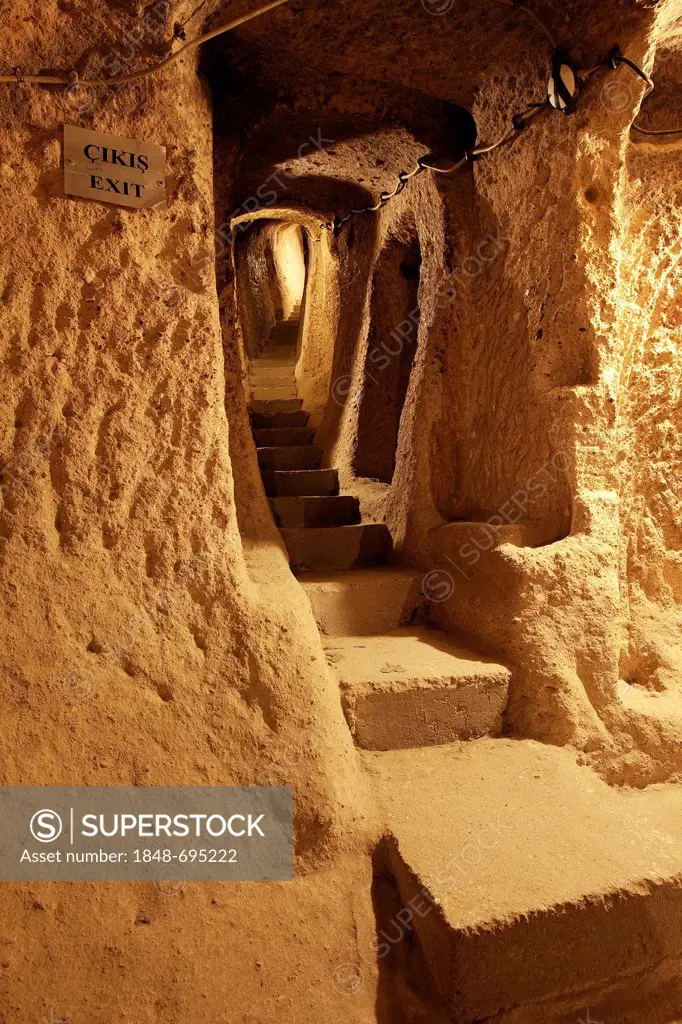 Kaymakli Underground City, Cappadocia region, Turkey
