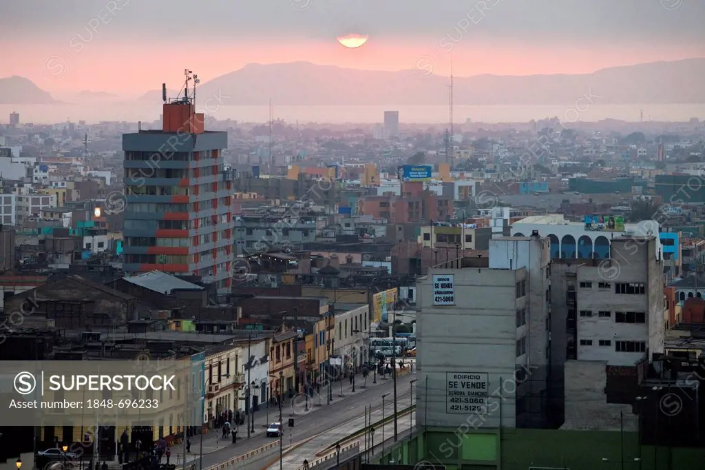 Sunset, Lima, Peru, South America