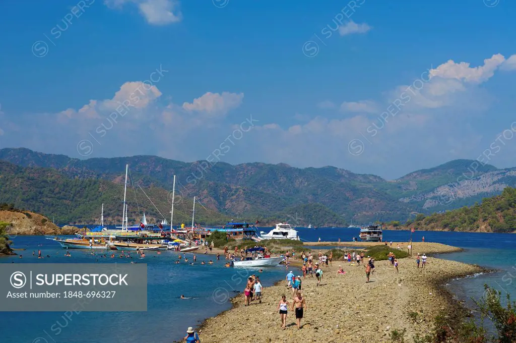 Calis Beach Island, Adlar, 12 Island excursion, Fethiye, Turkish Aegean Coast, Turkey