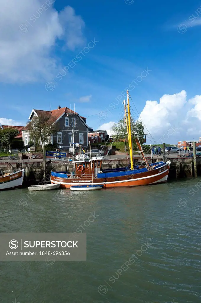 Fishing port, Neuharlingersiel, East Frisia, Lower Saxony, Germany, Europe