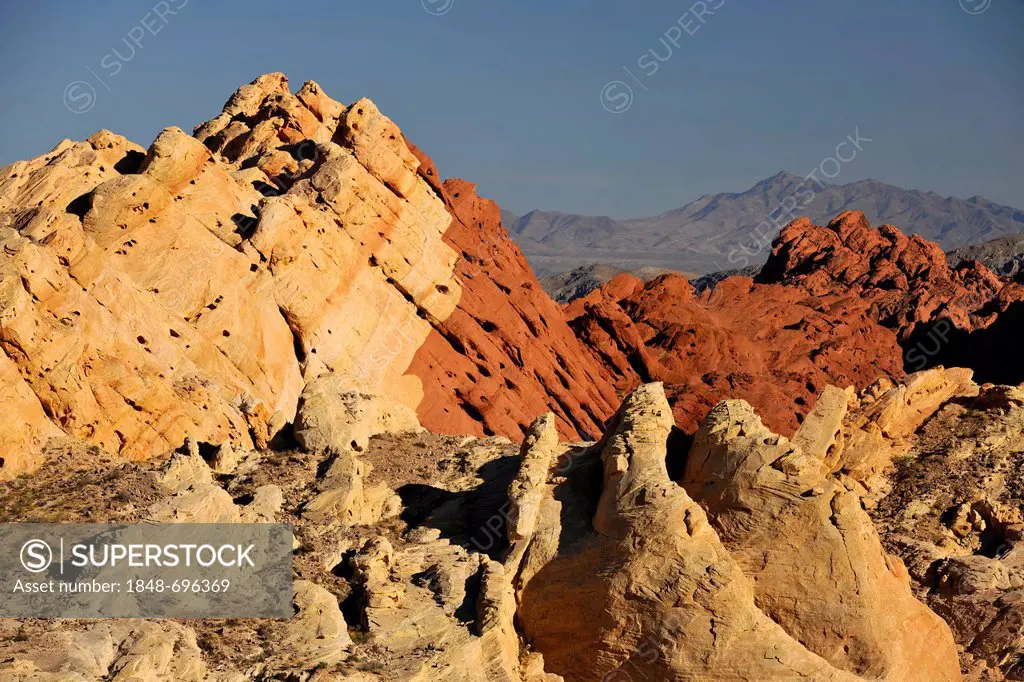 Silica Dome in the Fire Canyon, Valley of Fire State Park, Nevada, United States of America, USA