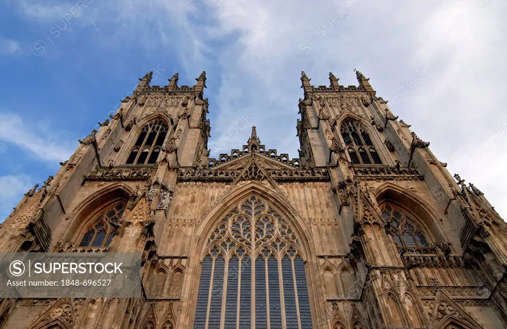 York Minster, the cathedral of York, Yorkshire, England, United Kingdom, Europe