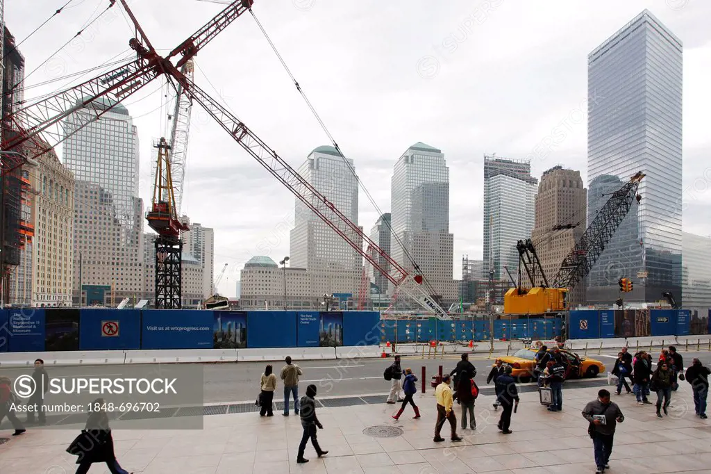 Ground Zero construction site, New York City, New York, United States, North America