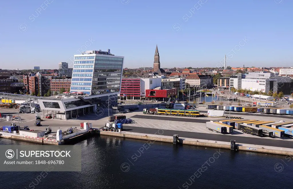 View of Kiel harbour, Kiel, Schleswig-Holstein, Germany, Europe