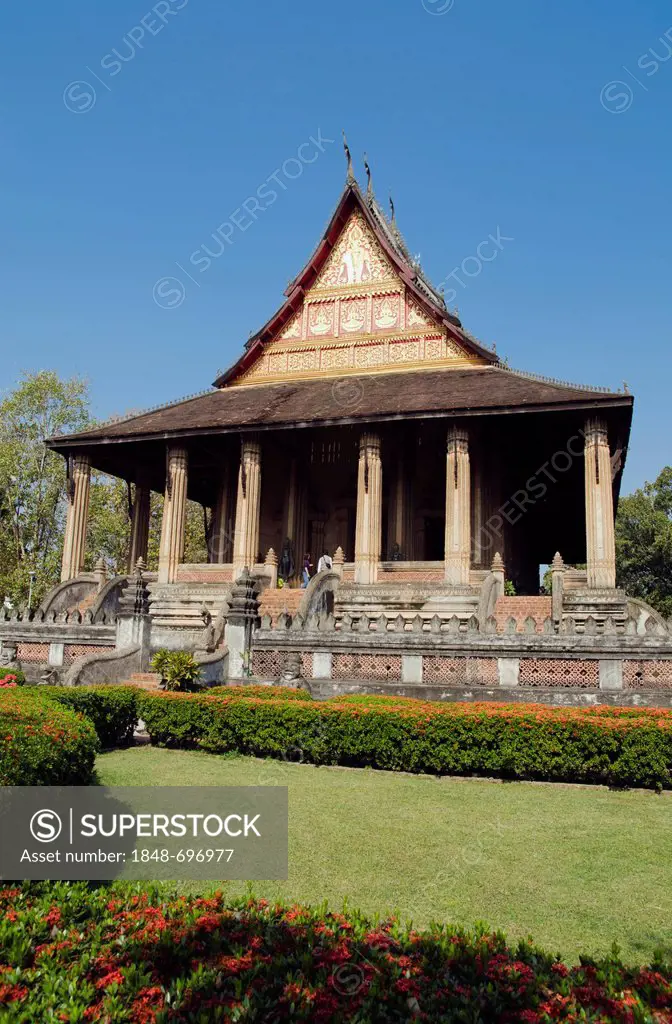 Museum of Buddhist Art, Ho Phra Keo temple, Vientiane, Laos, Indochina, Asia