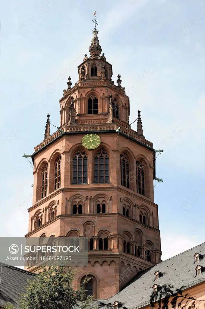 Mainz Cathedral, historic district of Mainz, Rhineland-Palatinate, Germany, Europe, PublicGround