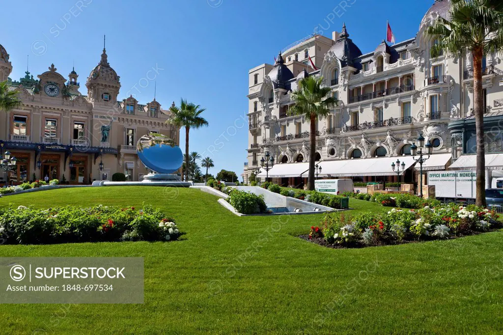 Casino and Hotel de Paris, Place du Casino, Monte Carlo, Principality of Monaco, Europe, PublicGround