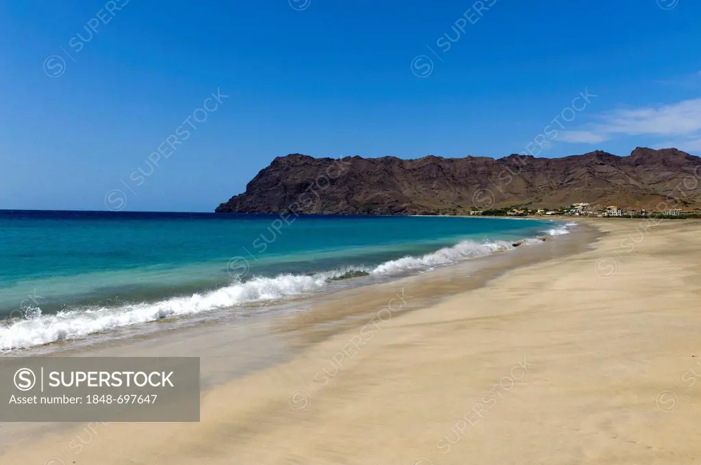 Beach of Sao Pedro, Sao Vicente, Cape Verde, Africa