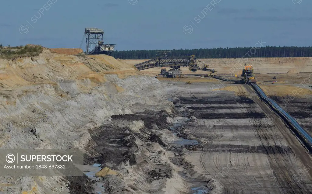 Nochten opencast mine, Oberlausitz or Upper Lusatia, Saxony, Germany, Europe