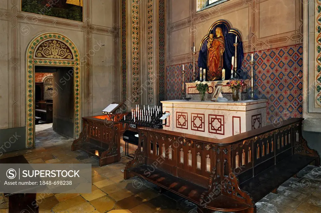Ludwigskirche, St. Louis Church, side altar, Munich, Bavaria, Germany, Europe