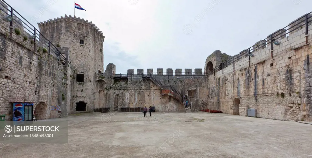 Tvrdjava Kamerlengo Fortress, historic town centre, UNESCO World Heritage Site, Trogir, Split region, Central Dalmatia, Dalmatia, Adriatic coast, Croa...