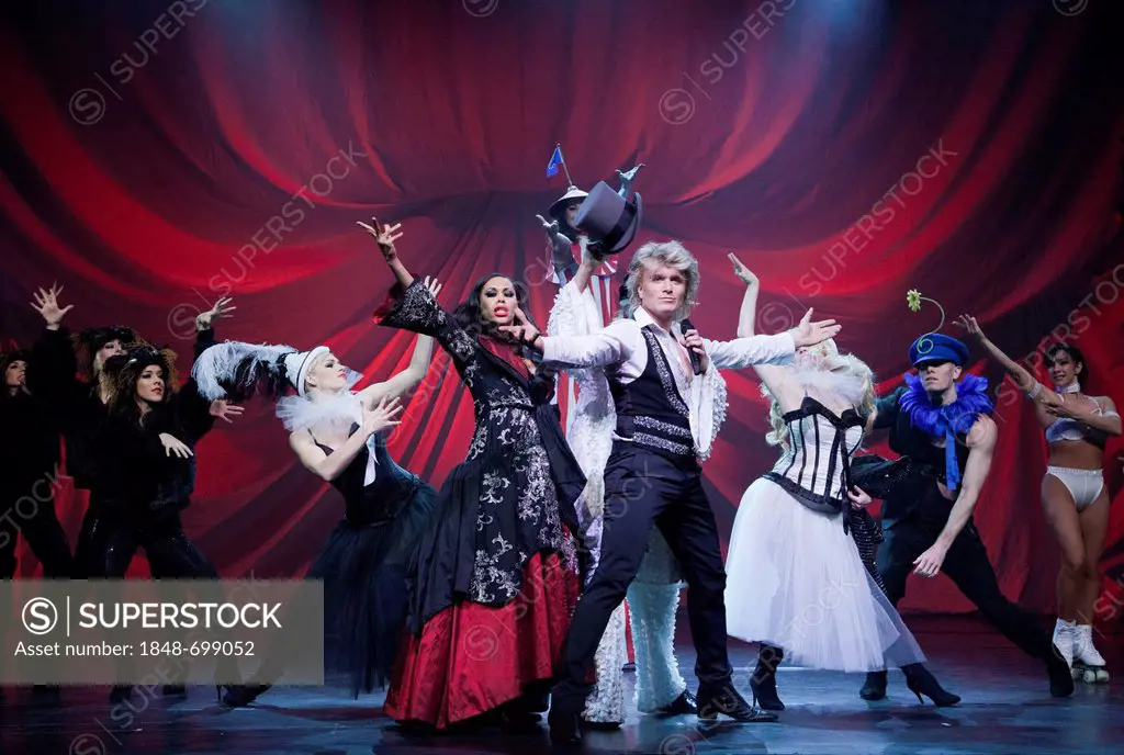 Dutch magician Hans Klok and company, The Houdini Experience, Peacock Theatre, London, England, United Kingdom, Europe