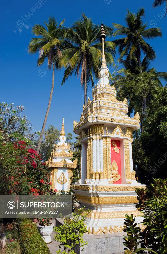 Temple, stupa, Wat Sisaket, Vientiane, Laos, Indochina, Asia