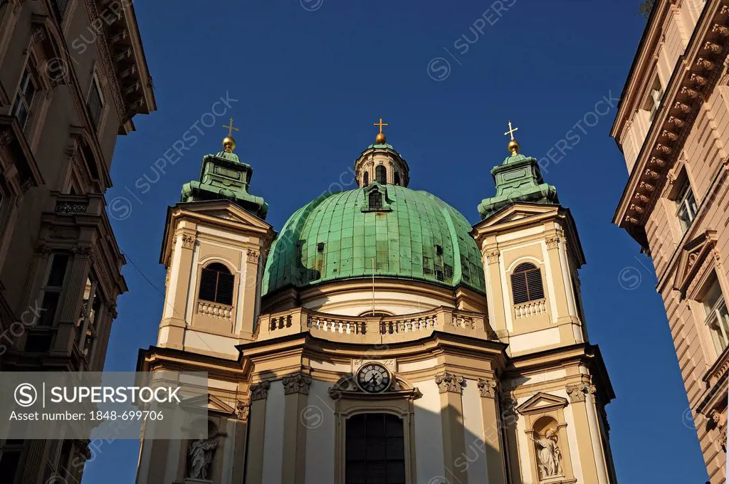 St. Peter's Church, completed 1708, Petersplatz square, Vienna, Austria, Europe