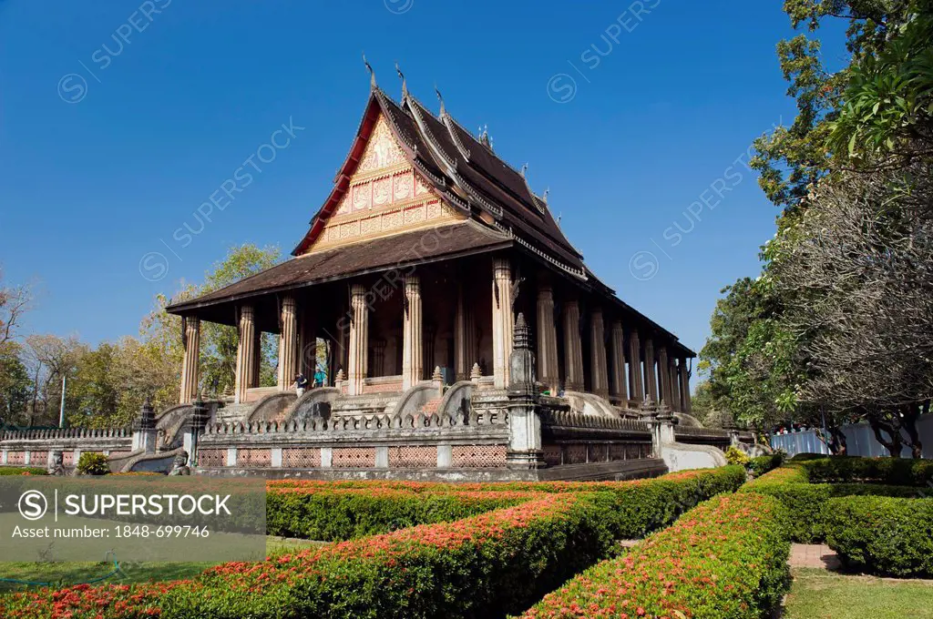 Museum of Buddhist Art, Ho Phra Keo temple, Vientiane, Laos, Indochina, Asia