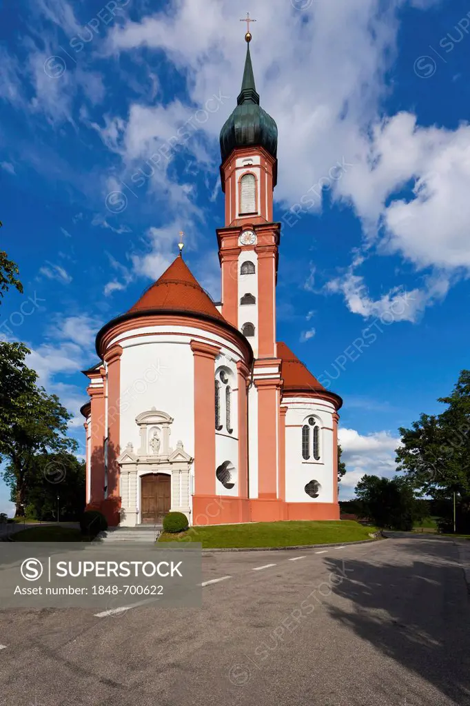 Pilgrimage church of Vilgertshofen, Bavaria, Germany, Europe, PublicGround