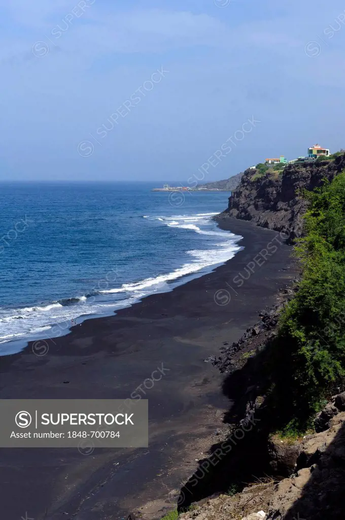 Beach Praia da Bila, Sao Filipe, Cape Verde, Africa