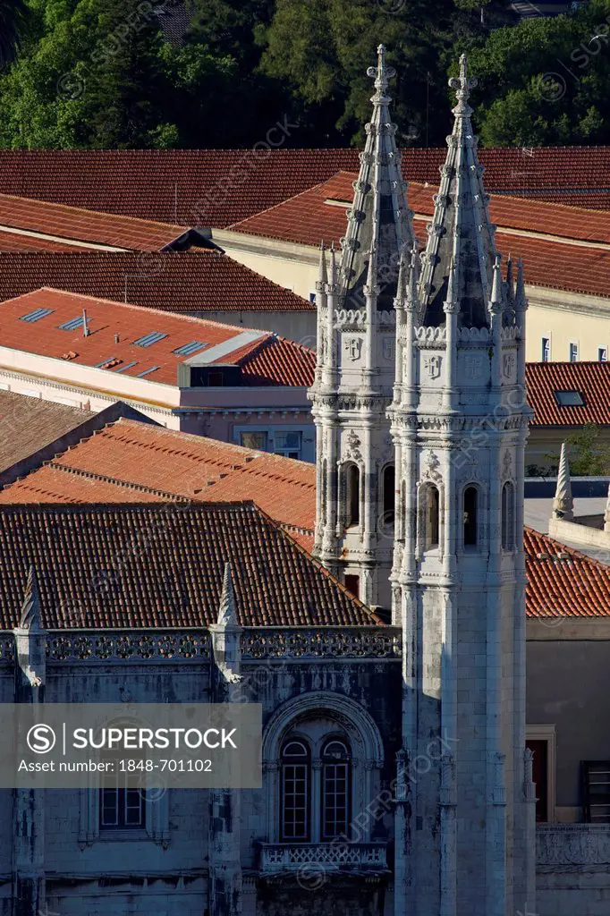 Mosteiro dos Jeronimos, Monastery of Jeronimos, UNESCO World Heritage Site, late Gothic style, Manueline, Belem, Lisbon, Portugal, Europe
