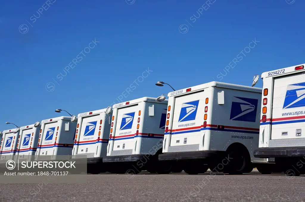 Postal trucks, Florida, United States, USA
