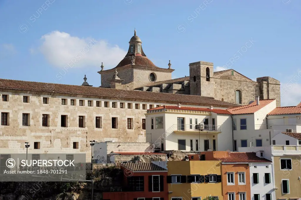 Church and monastery of Claustre del Carme, Mao, Mahon, Minorca, Menorca, Balearic Islands, Spain, Europe