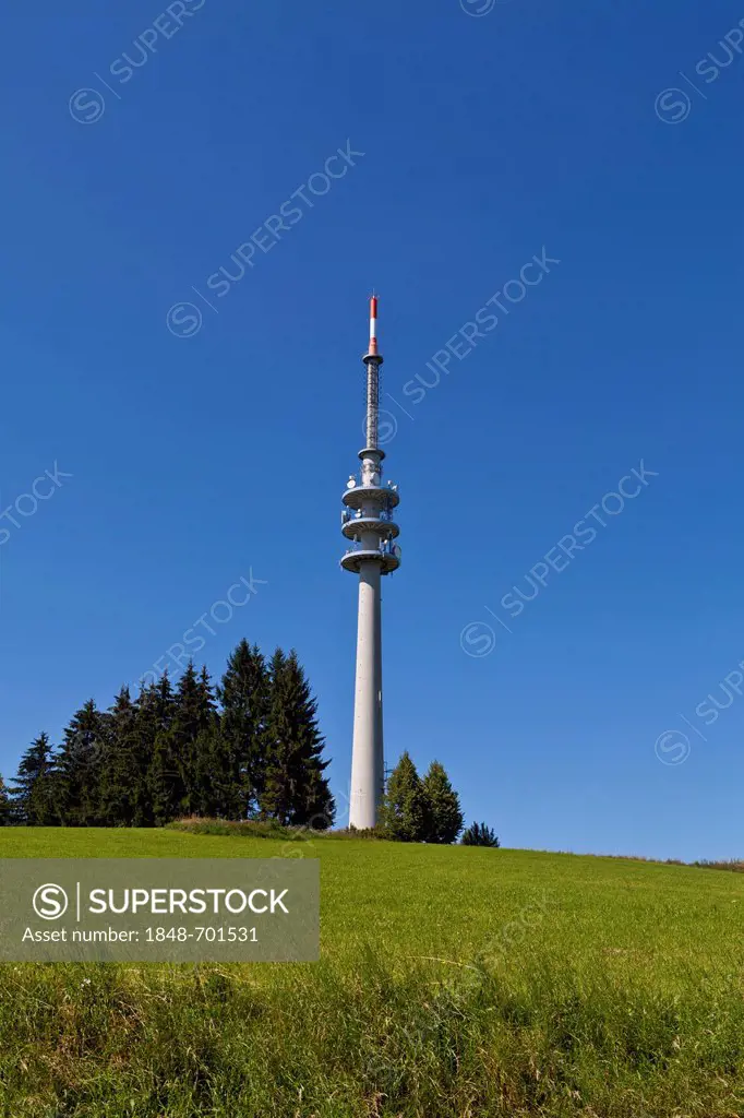 Hohenpeissenberg transmitter, Upper Bavaria, Bavaria, Germany, Europe, PublicGround