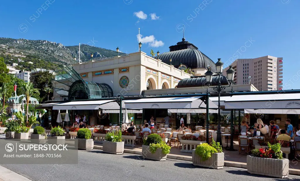 Cafe de Paris, Place du Casino, Monte Carlo, Principality of Monaco, Europe, PublicGround