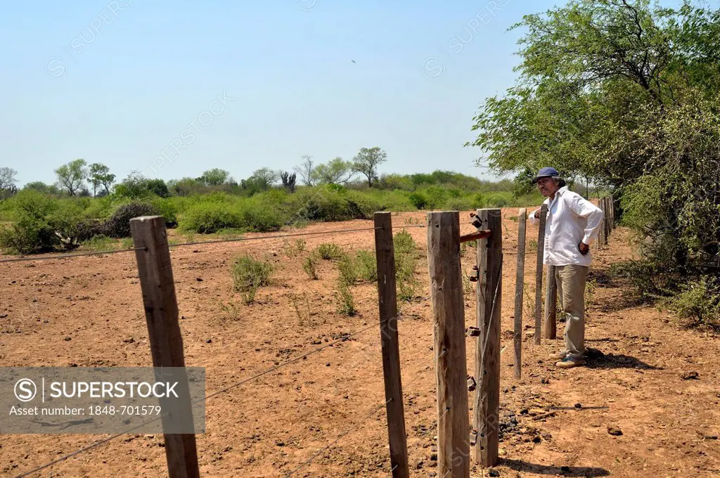 Land grabbing, major landowners have fenced off the land that once constituted the habitat of the Wichi Indians tribe, the cacique, community leader, ...
