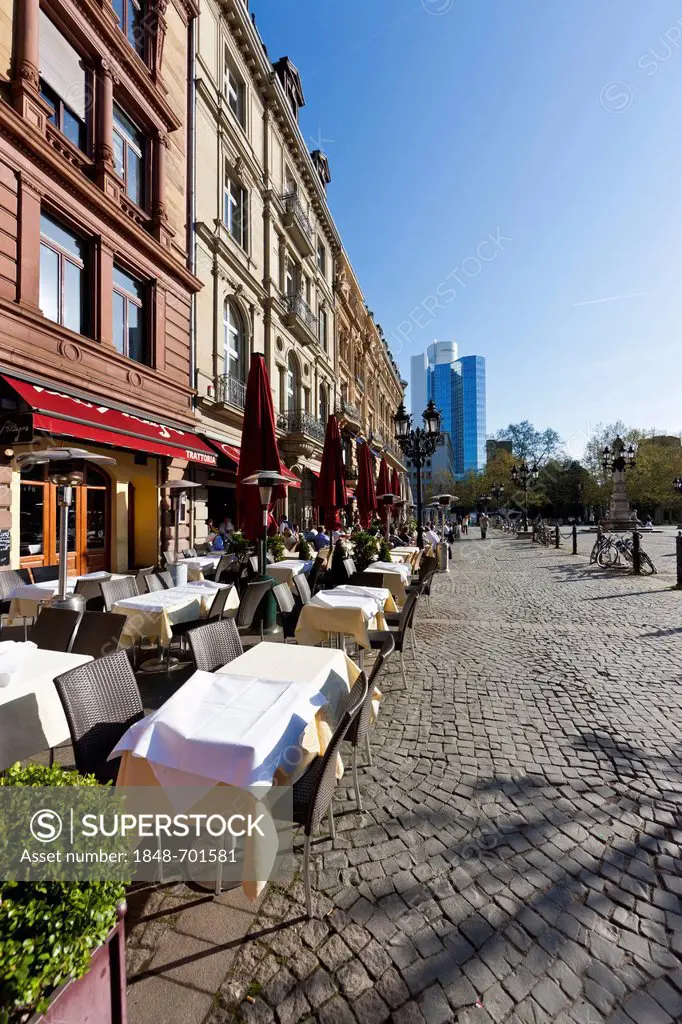 Street restaurant, Opernplatz square, Frankfurt am Main, Hesse, Germany, Europe, PublicGround