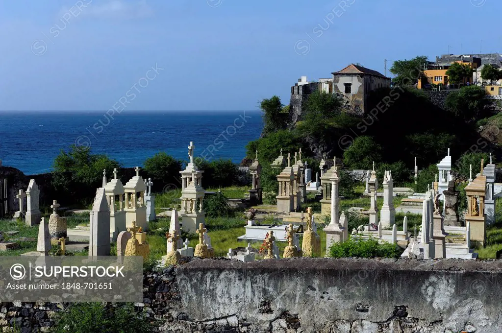 Cemetery in Sao Filipe, Cape Verde, Africa