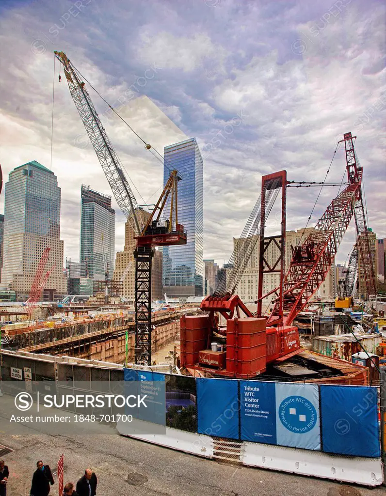 Ground Zero construction site, New York City, New York, United States, North America