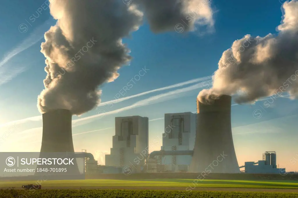 BOA Braunkohlekraftwerk Neurath, lignite-fired power plant, Grevenbroich, North Rhine-Westphalia, Germany, Europe