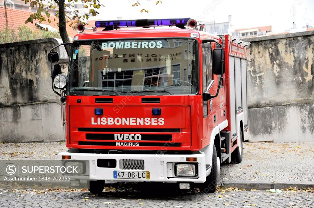Bombeiros Lisbonenses, volunteer firefighters, Lisbon, Lisboa, Portugal, Europe