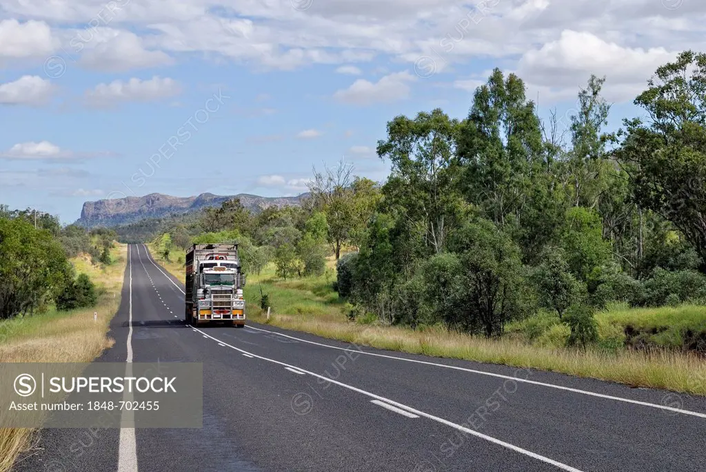 Gregory Dawson Highway near Springsure, Queensland, Australia