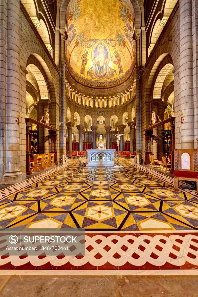 Saint Nicholas Cathedral, Neo-Romanesque, Monte Carlo, Principality of Monaco, Côte d'Azur, Mediterranean Sea, Europe, PublicGround