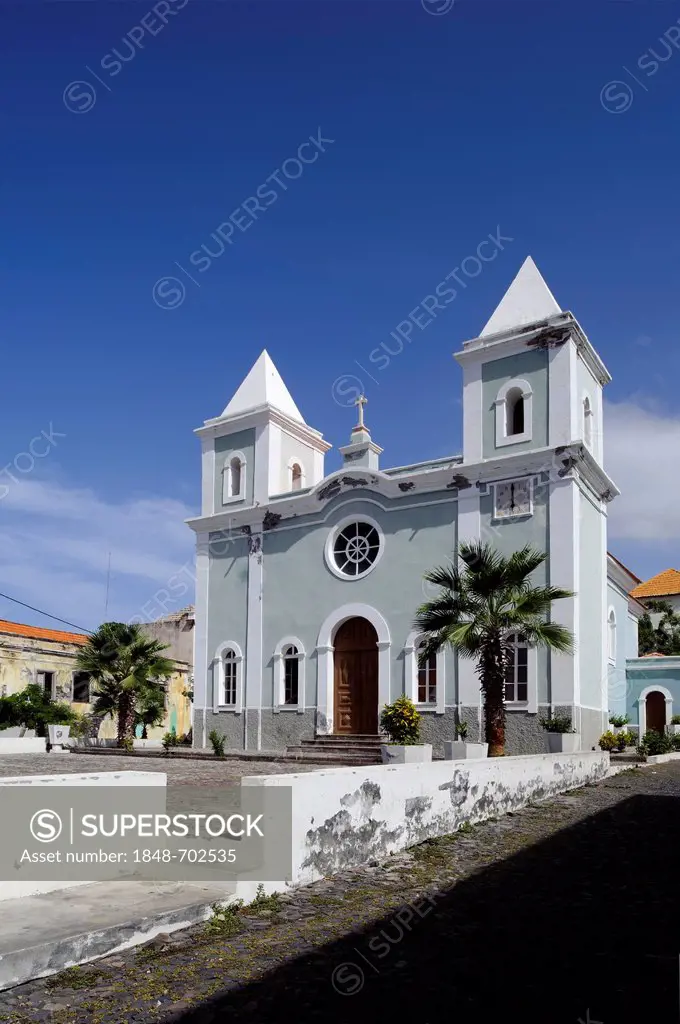 Igreja Nossa Senhora da Conceicao church, Sao Filipe, Foto, Cape Verde, Africa