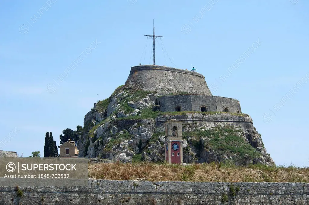 Old Fortress, Corfu Town or Kerkyra, Corfu, Ionian Islands, Greece, Europe